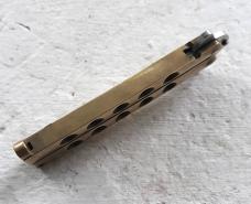 Vintage 80's Taylor Seto Japan Golden Dragon Brass Balisong