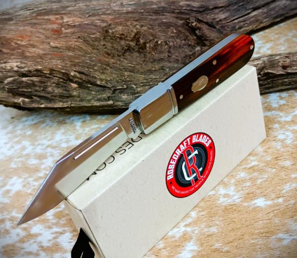 NIB RoseCraft Blades Loosahatchie Jack Yellow Sandalwood RCT010-YW D2 Clip Point