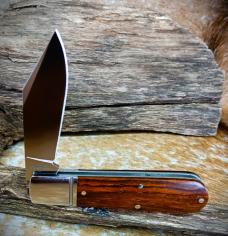 NIB RoseCraft Blades Loosahatchie Jack Yellow Sandalwood RCT010-YW D2 Clip Point