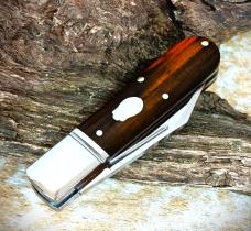 NIB RoseCraft Blades Loosahatchie Jack Yellow Sandalwood RCT010-YW D2 Clip Point