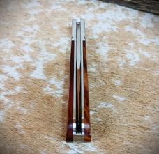 NIB RoseCraft Blades Loosahatchie Jack Red Sandalwood RCT010-RW D2 Clip Point
