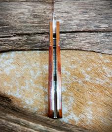 NIB RoseCraft Blades Loosahatchie Jack Red Sandalwood RCT010-RW D2 Clip Point