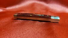 Great Eastern Cutlery 493121 Jigged Garnet Bone knife. NEW, MINT in tube with brown waxed paper