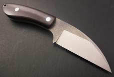 Northwoods Fall Creek Fixed Blade Maroon Linen Micarta Great Eastern Cutlery