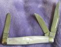Hen & Rooster 3 blade stock knife w/ Pearl scales