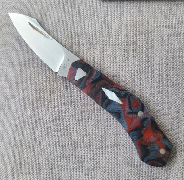 Patrick Junio Rocky, Romano's pattern, 3.75" closed..14C28N...Gcarta scales..video up...coa/slip