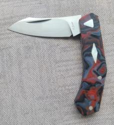 Patrick Junio Rocky, Romano's pattern, 3.75" closed..14C28N...Gcarta scales..video up...coa/slip