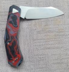 Patrick Junio Rocky, Romano's pattern, 3.75" closed..14C28N...Gcarta scales..video up...coa/slip