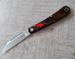 Kroo Rhino...Ironwood.Rwl34.3.75.Oryx Horn bolsters.filework.spacers..liners.lanyard tube coa/slip