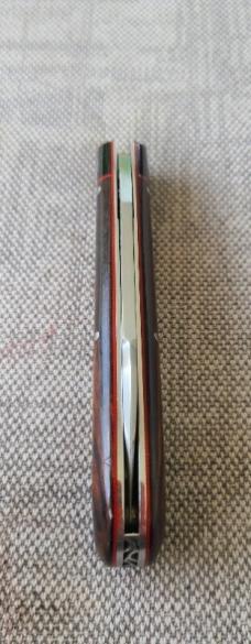 Kroo Rhino...Ironwood.Rwl34.3.75.Oryx Horn bolsters.filework.spacers..liners.lanyard tube coa/slip