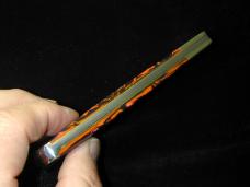 Battle Axe Brand 2021 Volcano Acrylic 1st Year Hunter Knife #2 of 6 Cooper Cutlery 7100P USA Made