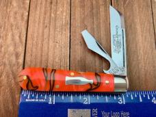 Great Eastern Cutlery Tidoute #14 Crown Lifter Boys Knife Orange Crush Acrylic 2023