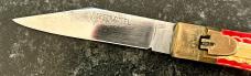 Carbon Steel Blade Mexico Bullfighter Lever Lock Switchblade Knife, Japan, Used