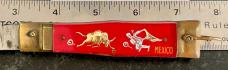 Carbon Steel Blade Mexico Bullfighter Lever Lock Switchblade Knife, Japan, Used