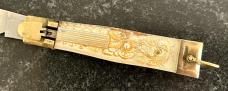 Clip Point Blade Bullfighter Lever Lock Switchblade Knife, Japan