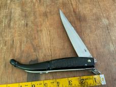 Original Nina 13” Italian folding fighting knife horn handles