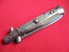 Vintage 1960's Italian Button Open Button Close Stiletto Switchblade Knife - New Old Stock
