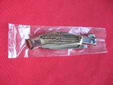 Quality Italian Unique Mechanism LEPRE Stag Knife Limited Edition 2016 MANIAGO ITALY w/Certificate