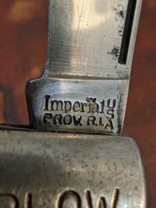 Imperial Barlow - Two Blades - Brown Delrin Handle - Very Good Condition