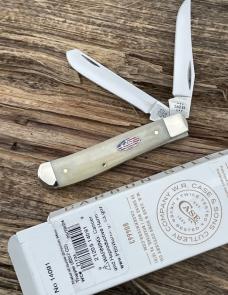 CASE XX ** 2024 SMOOTH NATURAL BONE FLAG SHIELD CS MINI TRAPPER