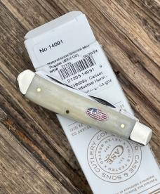 CASE XX ** 2024 SMOOTH NATURAL BONE FLAG SHIELD CS MINI TRAPPER