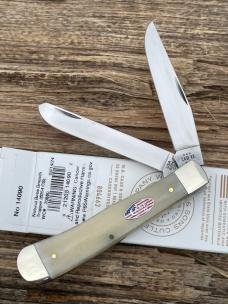 CASE XX ** 2024 SMOOTH NATURAL BONE FLAG SHIELD CS TRAPPER