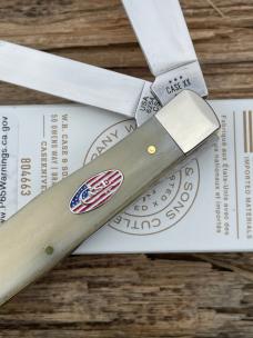 CASE XX ** 2024 SMOOTH NATURAL BONE FLAG SHIELD CS TRAPPER