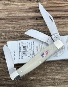 CASE XX ** 2024 SMOOTH NATURAL BONE FLAG SHIELD CS LARGE STOCKMAN