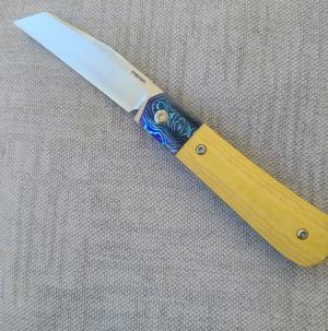 Pena Custom Raptor front Flipper..Cpm154..Timascus Bolsters and bar..titanium liners..Westinghouse 