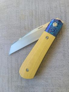 Pena Custom Raptor front Flipper..Cpm154..Timascus Bolsters and bar..titanium liners..Westinghouse 