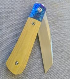 Pena Custom Raptor front Flipper..Cpm154..Timascus Bolsters and bar..titanium liners..Westinghouse 