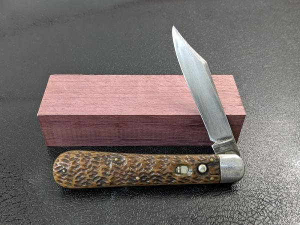 Vintage Schrade Automatic Large Hunter Brown