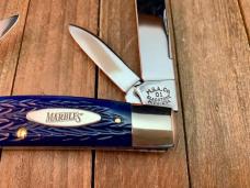 Marbles MSA Gladstone MI Congress Deep Blue Italian Jigged Bone 2001