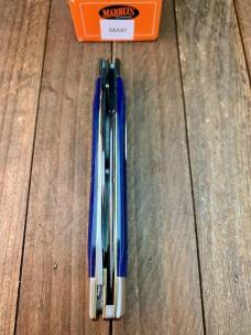 Marbles MSA Gladstone MI Stockman Deep Blue Italian Jigged Bone 2001
