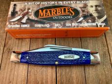 Marbles MSA Gladstone MI Stockman Deep Blue Italian Jigged Bone 2001