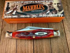 Marbles Gladstone MI Stockman Red Carved Stag Bone 2001