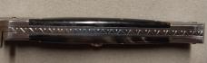 12" Picklock Switchblade with Damascus Blade and Buffalo horn handles.