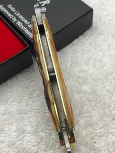 Winchester Trade Mark 1991 W15 2935 2 Blade Swell Center Stag Folder Made In USA