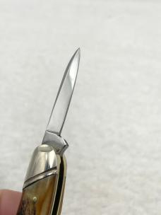 Winchester Trade Mark 1991 W15 2935 2 Blade Swell Center Stag Folder Made In USA