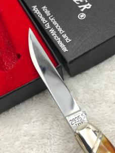 Winchester Trade Mark 1991 W15 2935 2 Blade Swell Center Stag Folder Made In USA