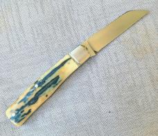 Bobby Toole Light Mammoth Ivory Native..Cpm154...3 7/8closed...integral fluted bolsters..coa & pouch