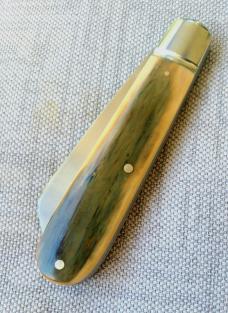 Bobby Toole Bark Mammoth Ivory Jack..Cpm154...3 7/8 closed...integral fluted bolsters..coa & pouch