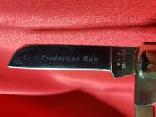 First Production Run Seki Japan Made Stag 4 Blade Congress Knife for Coleman. Excellent Used Cond..