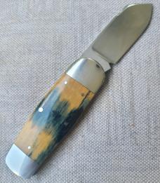 Bobby Toole Bark Mammoth Elephant Toe..Cpm154...3 5/8 closed...integral caps&bolsters..coa & pouch