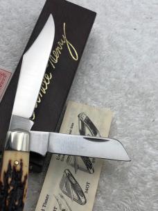 Vintage Schrade Uncle Henry 885-UH 3 Blade Stockman With Box And Factory Papers Made In USA