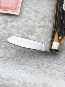 Vintage Schrade Uncle Henry 885-UH 3 Blade Stockman With Box And Factory Papers Made In USA