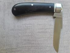 Pablo Castellani Trap..14C28N stainless steel..Vintage Rag Micarta scales...3 5/8" cld...coa.pouch
