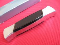 Older Italian Front Opener BLACK FINGER 777 OTF Switchblade Knife