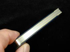 Great Eastern Cutlery GEC Smooth Blue Linen Micarta Horse Rancher Knife 391224 NIT Made In USA