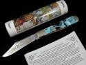 Battle Axe Brand 2021 Artic Acrylic 1st Year Hunter Knife #2 of 6 Cooper Cutlery 7100P USA Made